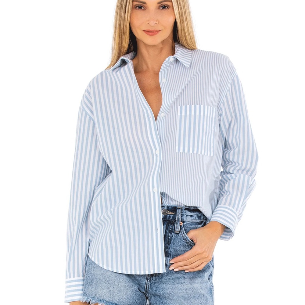 Pistola Blue Striped Shirt - XS